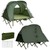 2-Person Outdoor Camping Tent Cot Compact Elevated Tent Set W/ External Cover