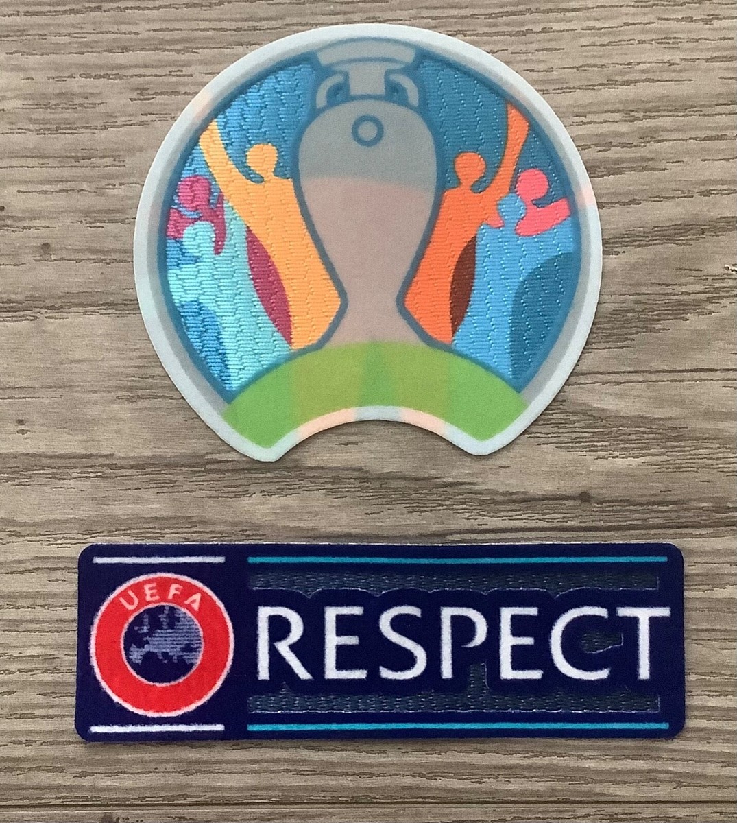 UEFA EURO Champions + Respect Patch Badge Distintivo Parche