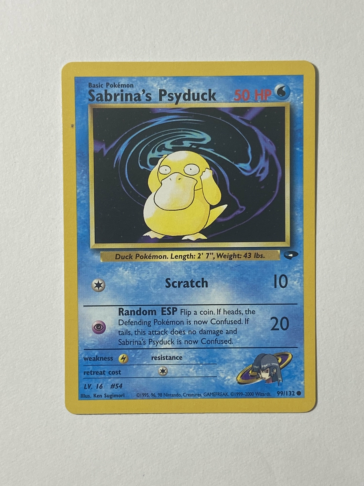 Sabrina's Psyduck Near Mint 99/132 Gym Challenge English