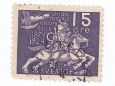 Sweden Sverige - UPU 15 Ore Used