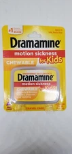 Dramamine Kids Chewable, Motion Sickness Relief, Grape Flavor, 8 Count