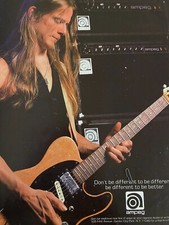 Steve Morse, Ampeg Amplifiers, Full Page Vintage Print Ad