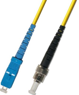 100M 328FT OS2 SC to ST Fiber Optic Cable Simplex Singlemode Patch Cable Network
