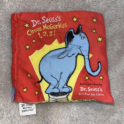 HTF Nursery Collection: Dr. Seuss's If I ran a Circus Mcgurkus 1,2,3! Cloth Book