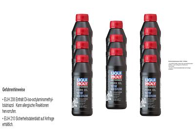 11x Liqui Moly 500ml Motorbike Fork Oil 10W medium Gabelöl Motoröl