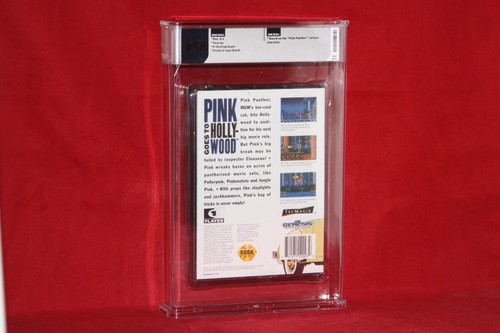 Pink Goes to Hollywood (Sega Genesis, 1993) Sealed, WATA Graded 8.5 A+ - Picture 2 of 2