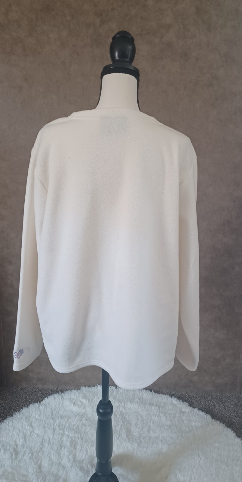 Women's Soft Basic Edition Cream Sweater With Siz… - image 8