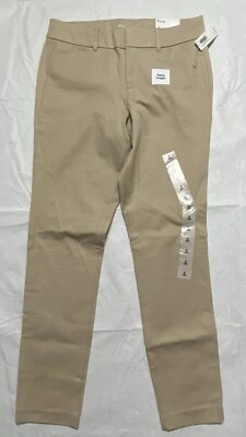 Old Navy Pixie Ankle Pants Women's Size 2 Khaki Beige Stretch Cotton NWT