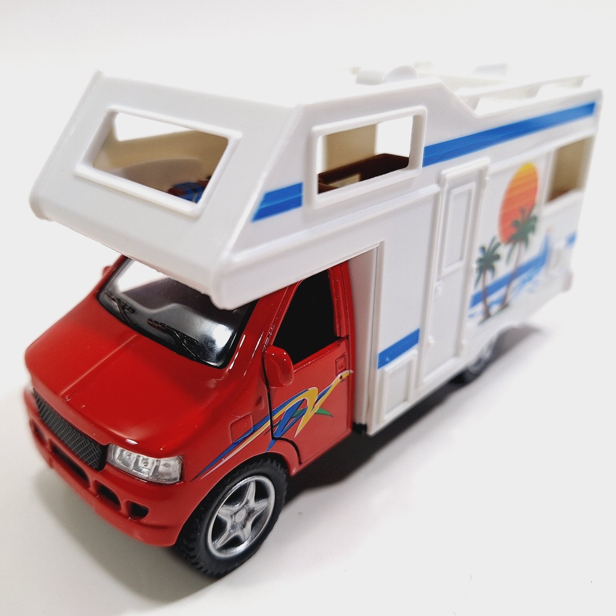 Kinsfun Ford E-350 Red Camper Van Fully Loaded 7