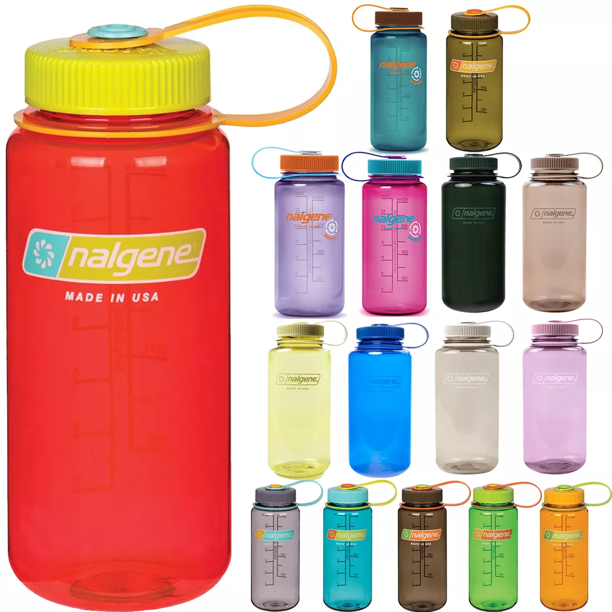 16oz Water Bottles  Made in the USA & BPA Free - Nalgene