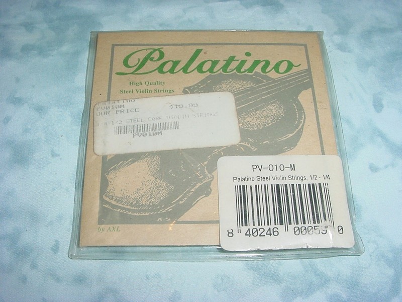 Palantino Steel Core Violin Strings Partial Set (1/2-1/4) PV-010-M