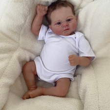 17" Reborn Baby Dolls Boy Realistic Cloth Body Lifelike Newborn Adorable Toddler