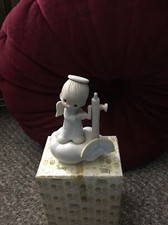 PRECIOUS MOMENTS 1982 "E9260" "GOD'S PROMISES ARE SURE" NEW IN BOX-NEVER DISP