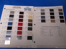 Chrysler models 1986 Dupont color codes brochure used,in mint shape