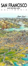 Map of San Francisco, California, by Unique Media, Folded Artistic Illustration