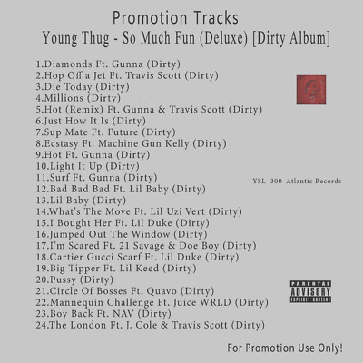 Rap/Hip-Hop.. White CD. Young Thug - So Much Fun (Deluxe
