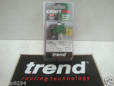 TREND C193X1/4TC C193 31.8MM X 15.9 BEARING GUIDED REBATE ROUTER BIT 1/4'' SHANK
