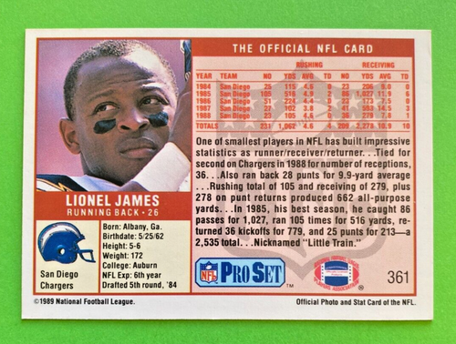 1989 NFL Pro Set. Pick what you need to complete your set. - Picture 233 of 401