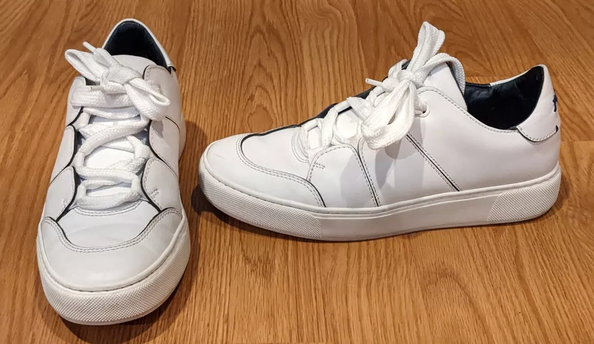Men s ZEGNA White TIZIANO Sneakers A4205U 40 7 US
