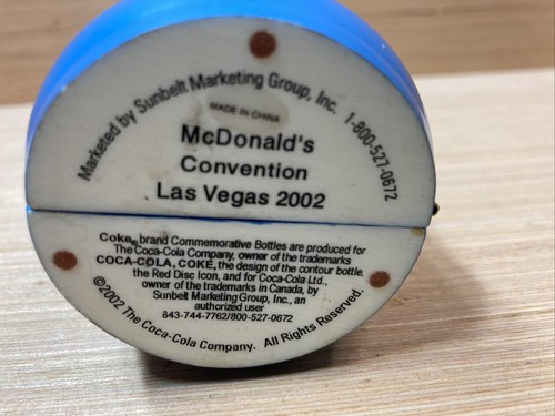 McDonald's Worldwide Convention Las Vegas 2002 Coca-Cola Souvenir Decor Bottle - Picture 6 of 6