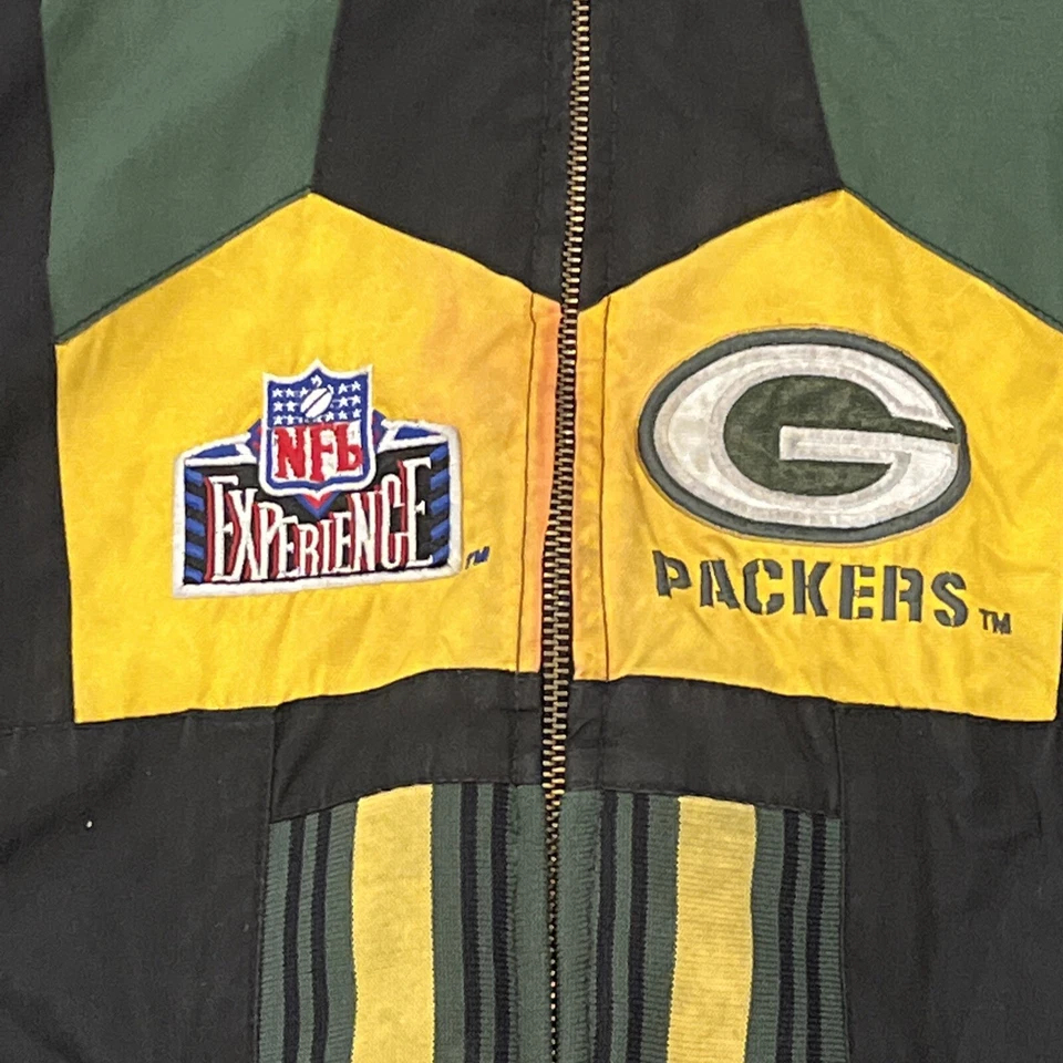 Chaqueta Green Bay Packers Mediana Champion Vintage Verde Cierre Completo Foto 3 de 4