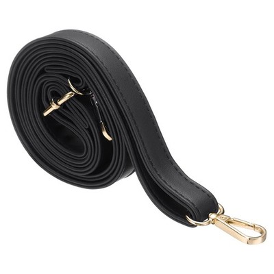 Leather Purse Strap Replacement Crossbody Adjustable Bag Strap Black