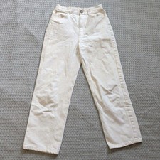 Mara Hoffman Jeans Womens 2 White High Rise Straight Organic Denim Made In USA