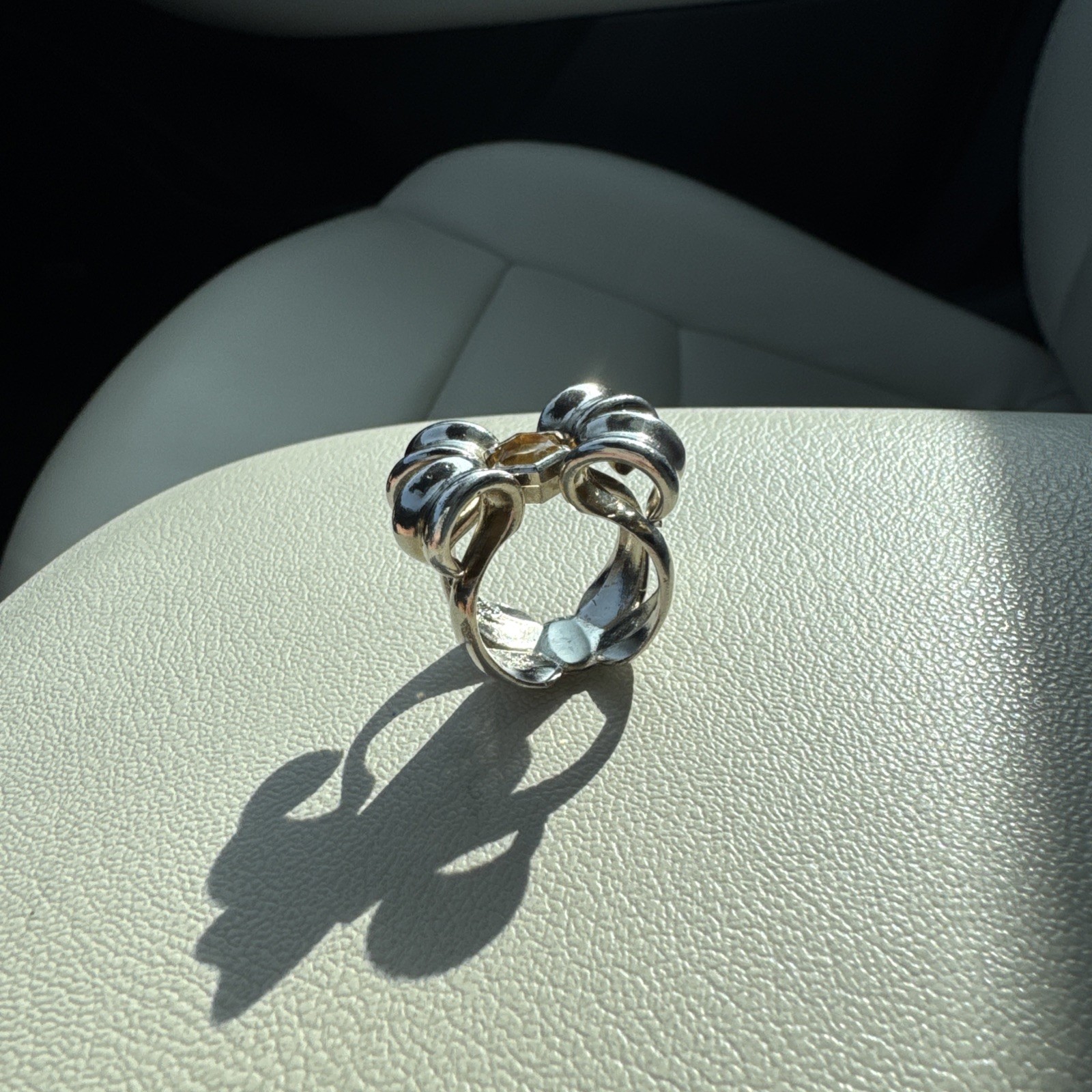 Custom Citrine Sterling Silver Ring - image 6