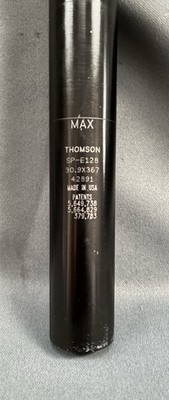 Thomson Elite SP-E128 Seatpost 30.9 x 367mm Uncut Zero Setback 2