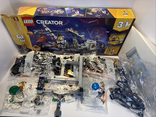 LEGO CREATOR: Space Roller Coaster (31142) Pre Owned 3-9 Sealed Bags & Tracks👀
