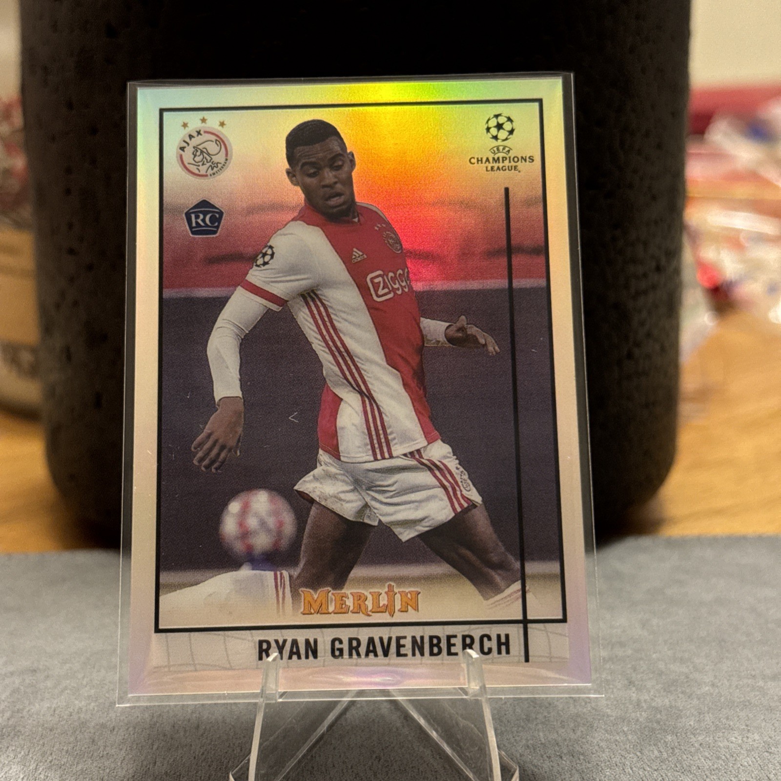 2020-21 Topps Merlin Collection Chrome UCL - Ryan Gravenberch #57 Refractor (RC)