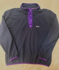 PATAGONIA GIRLS SNAP FLEECE PULLOVER SIZE MEDIUM