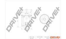 Ölfilter Dr!ve+ DP1110.11.0073 Anschraubfilter für FABIA VW SKODA 6E1 6X1 LUPO 1