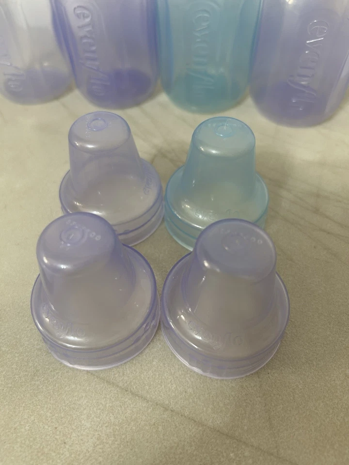 Biberones Evenflo vintage pirámide primera respuesta sin pezones Foto 4 de 4