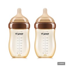 Bottles 1 Thyseed PPSU Anti-Colic Baby Bottle Breast-Like Medium Fast Flow 3m 8