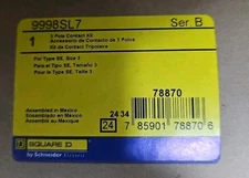 9998SL7 NEMA Contactor and NEMA Motor Starter, Replacement Contact Kit, New