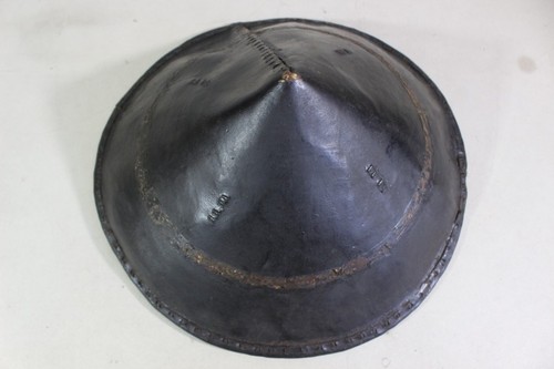 JINGASA of YOROI (armor) : EDO : 13.8 × 13.8 × 5.5 " 360g - Picture 5 of 8