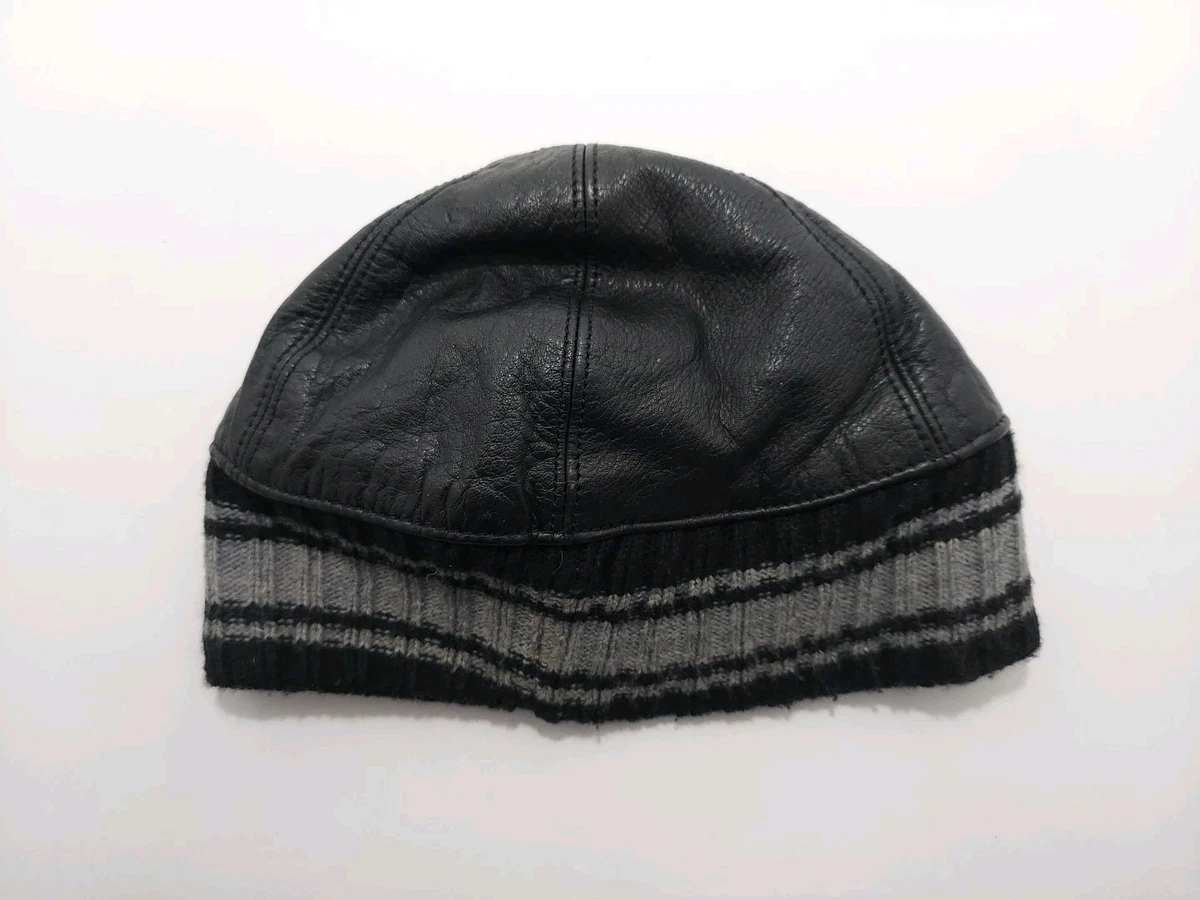 Genuine Leather Black Unisex Wilson’s Leather Hat NWT Made in USA ?? Wilson Black Leather Hats for Men for sale | eBay main image 3