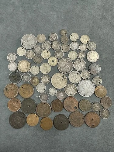 Capped Bust, Seated Liberty Silver Dime & Half Dollar Three Cent Lot Over 5 Ozts