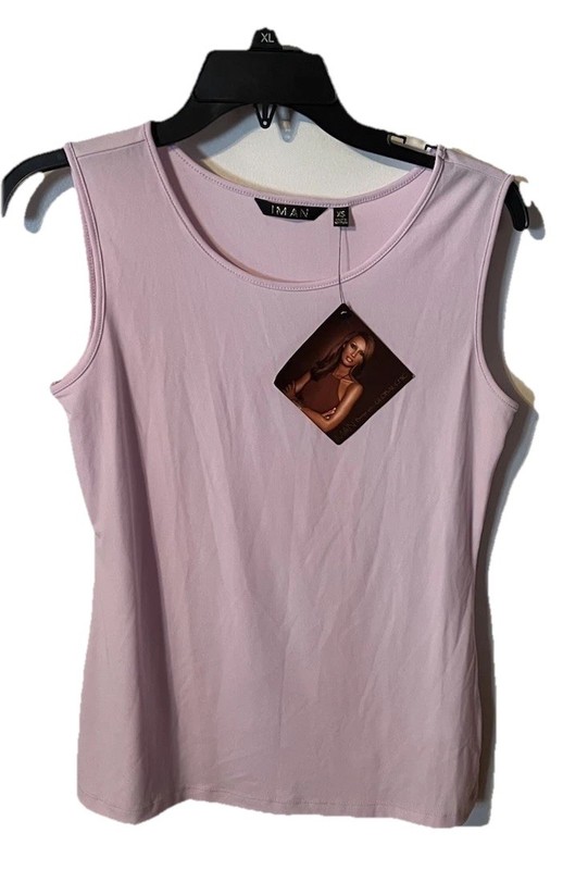 Iman Global Chic Women's Lilac Tank Top Size XS.  BB4A