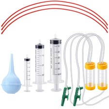9 Pack Puppy Kitten Feeding Tube Kit Includes 3 Pack 8 FR Red Rubber Feeding ...