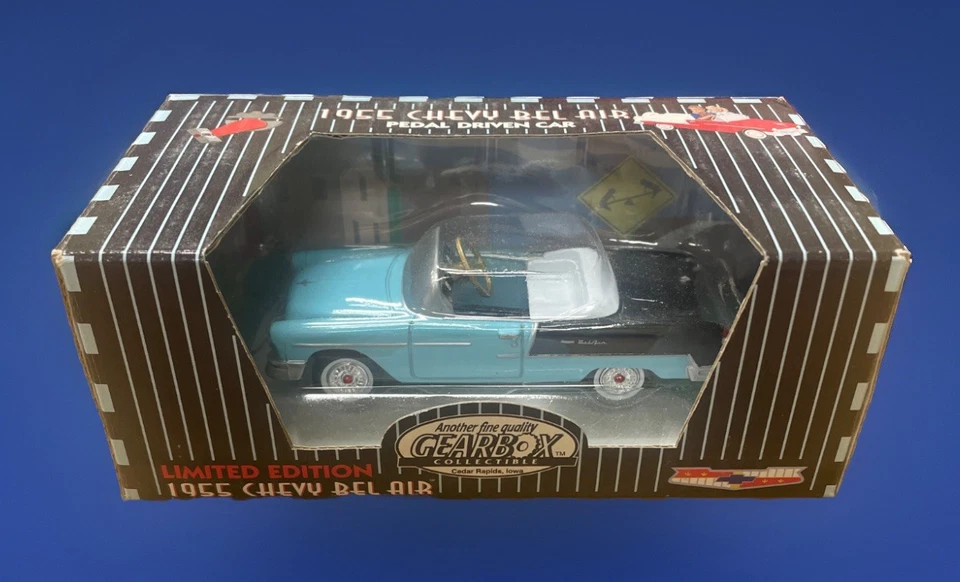 GEARBOX COLLECTIBLE 1955 CHEVY BELAIR PEDAL DRIVEN CAR DIECAST LOT OF 4 - Image 3 of 4