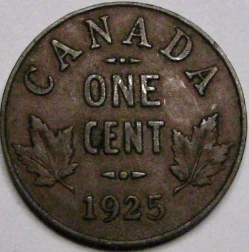 1925 Canada Small Cent — photo from another recent sale
