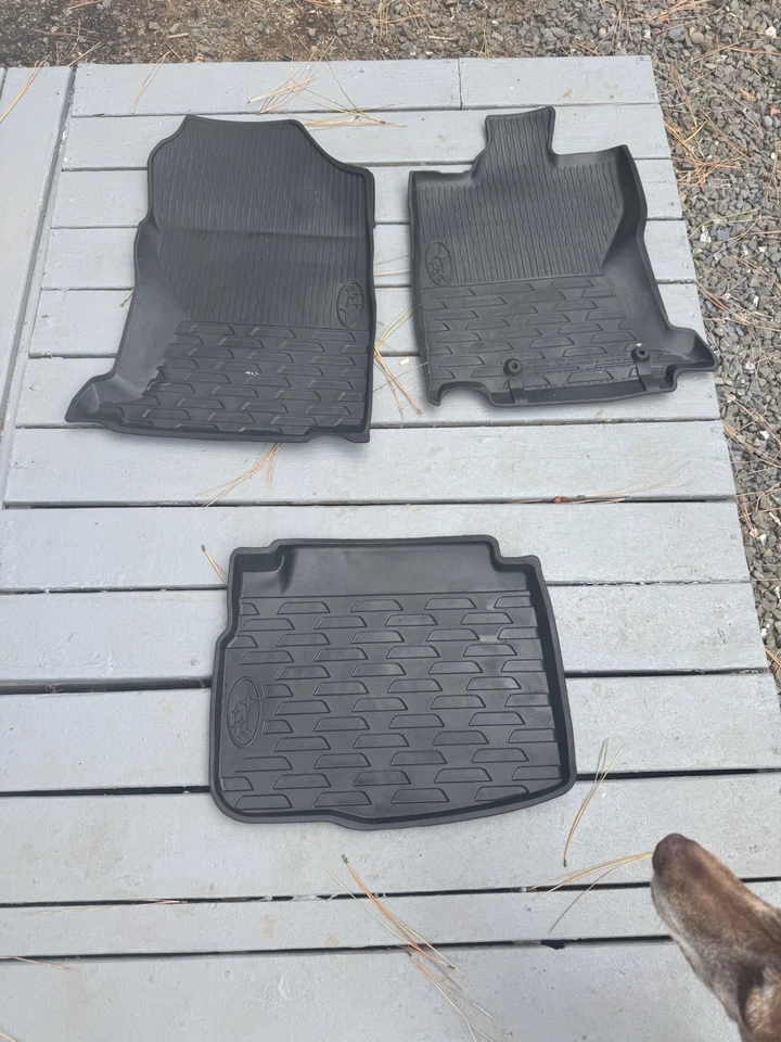 2020 Original Subaru Outback Original Black rubber  Floor Mats - Image 4 of 4