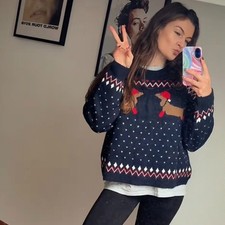 H M : Oversized Jacquard Knit Sweater : 1312588002 : ALL SIZES