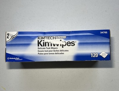 Kimtech Science Kimwipes Delicate Task Wipers - 2-Ply, 120 Wipes. Professional
