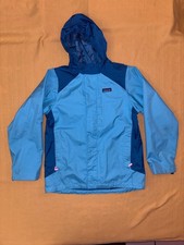 Patagonia Girl's Torrential H2NO 3-in-1 Jacket XL 14 Waterproof Skyblue Aqua