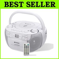 Versatile Boombox CD Player, Tape Recording, Stereo Sound