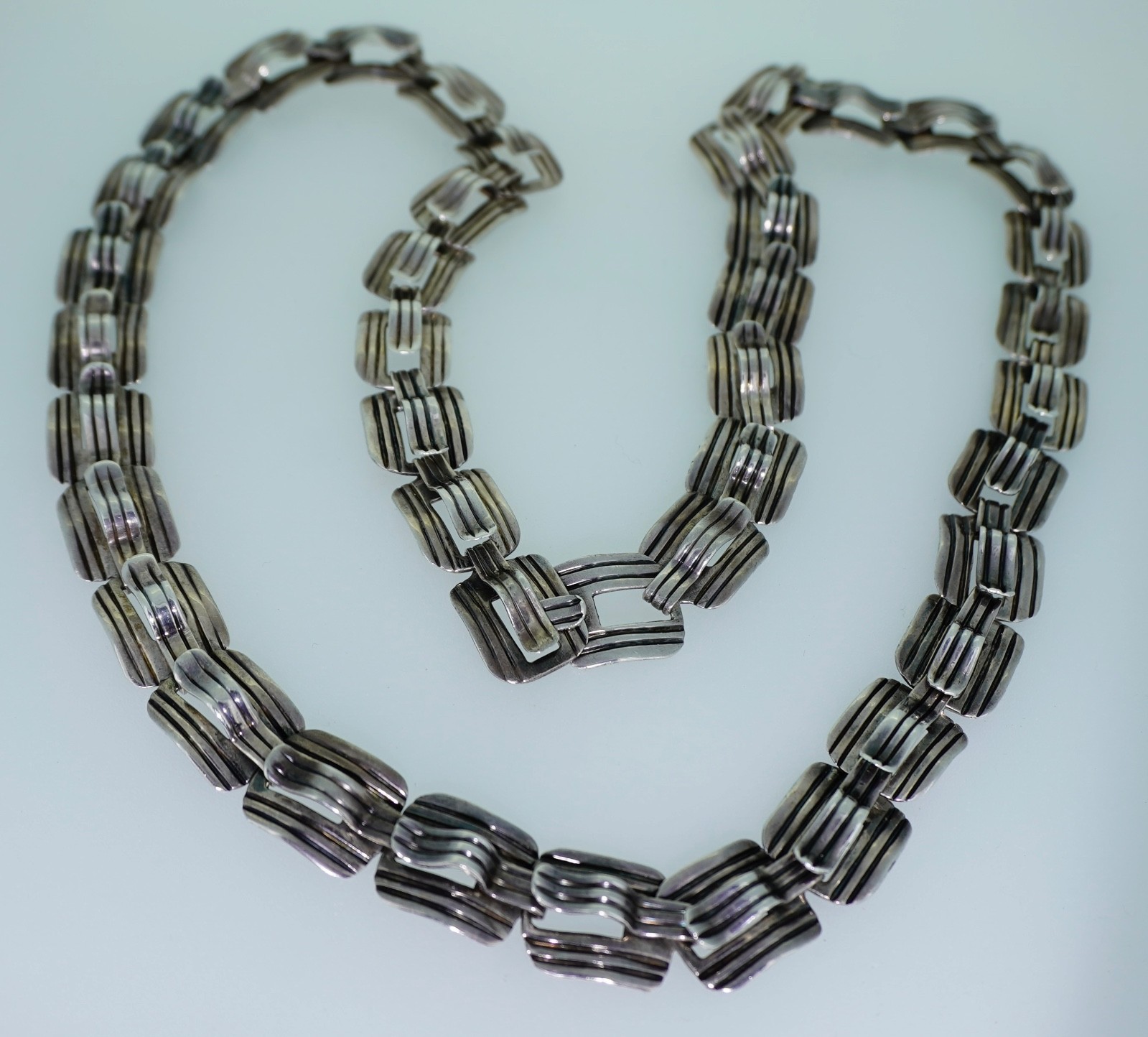 Mexican Sterling Silver Interchangeable Link Brac… - image 7