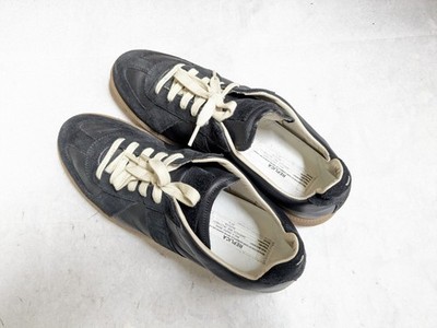 Maison Margiela GAT Sneakers Black Gum Men 13 46 Low Tops Suede